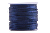 KONMAY 5 Rolls 2.0mm  Nylon Satin Silk Beading Cord, Rattail Cord, Macrame Beading String