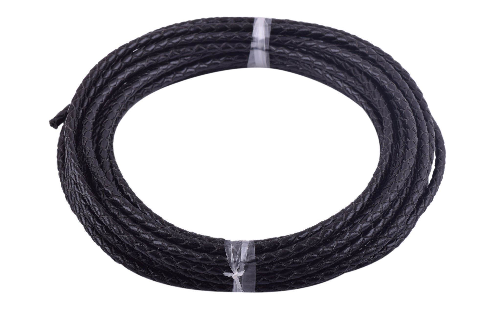 KONMAY 50 Yards 3.0mm Braided Jewelry Making Leather Cord, Bolo Tie Making Supplies