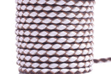 KONMAY 50 Yards 3.0mm Braided Jewelry Making Leather Cord, Bolo Tie Making Supplies