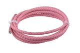 KONMAY 10 Yards 5.0mm Braided Leather Cord, Bolo Leather Cord for Jewellery Making