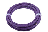 KONMAY 10 Yards 5.0mm Braided Leather Cord, Bolo Leather Cord for Jewellery Making