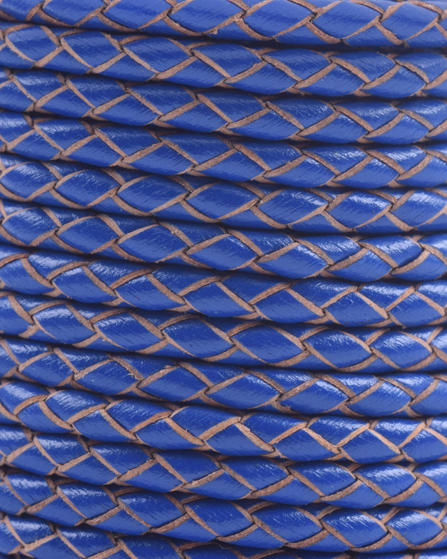 KONMAY 50 Yards 3.0mm Braided Jewelry Making Leather Cord, Bolo Tie Making Supplies