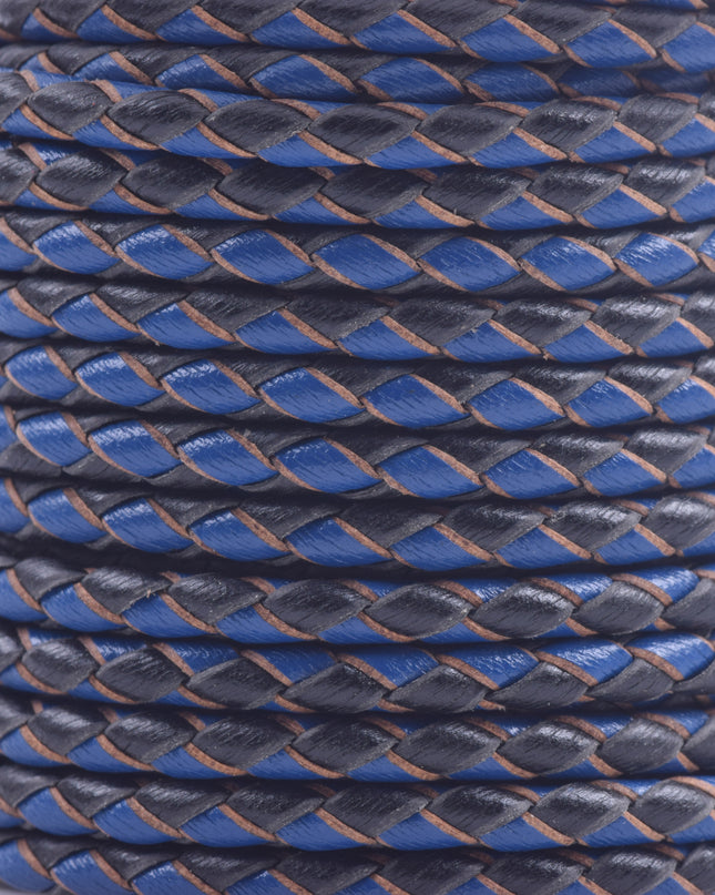 KONMAY 50 Yards 3.0mm Braided Jewelry Making Leather Cord, Bolo Tie Making Supplies