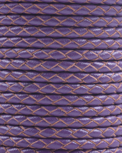 KONMAY 50 Yards 3.0mm Braided Jewelry Making Leather Cord, Bolo Tie Making Supplies