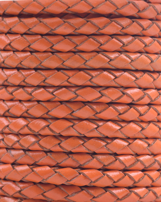 KONMAY 50 Yards 3.0mm Braided Jewelry Making Leather Cord, Bolo Tie Making Supplies