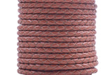 KONMAY 50 Yards 3.0mm Braided Jewelry Making Leather Cord, Bolo Tie Making Supplies