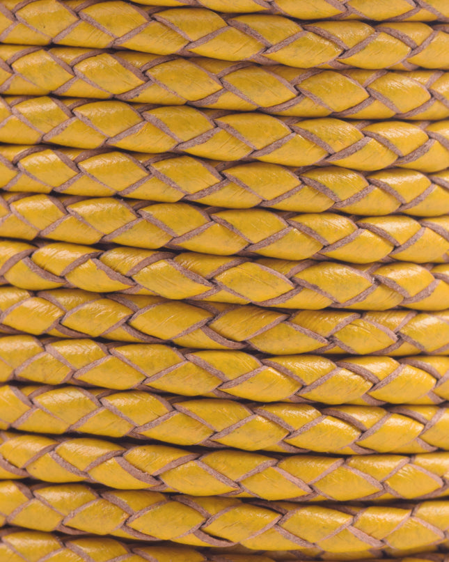 KONMAY 50 Yards 3.0mm Braided Jewelry Making Leather Cord, Bolo Tie Making Supplies