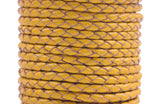 KONMAY 50 Yards 3.0mm Braided Jewelry Making Leather Cord, Bolo Tie Making Supplies