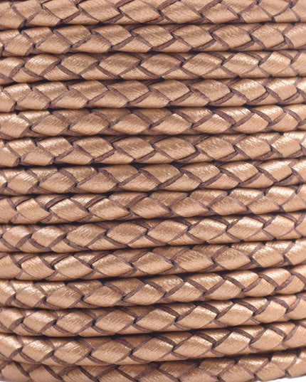 KONMAY 50 Yards 3.0mm Braided Jewelry Making Leather Cord, Bolo Tie Making Supplies