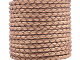KONMAY 50 Yards 3.0mm Braided Jewelry Making Leather Cord, Bolo Tie Making Supplies