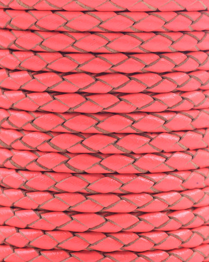 KONMAY 50 Yards 3.0mm Braided Jewelry Making Leather Cord, Bolo Tie Making Supplies