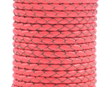 KONMAY 50 Yards 3.0mm Braided Jewelry Making Leather Cord, Bolo Tie Making Supplies