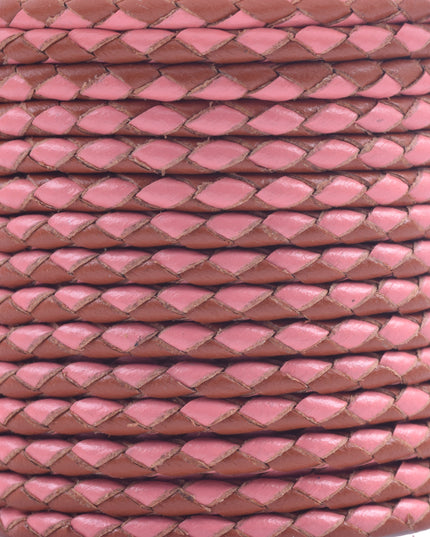 KONMAY 50 Yards 3.0mm Braided Jewelry Making Leather Cord, Bolo Tie Making Supplies