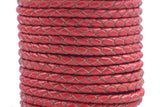 KONMAY 50 Yards 3.0mm Braided Jewelry Making Leather Cord, Bolo Tie Making Supplies