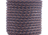 KONMAY 50 Yards 3.0mm Braided Jewelry Making Leather Cord, Bolo Tie Making Supplies