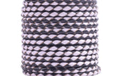 KONMAY 50 Yards 3.0mm Braided Jewelry Making Leather Cord, Bolo Tie Making Supplies