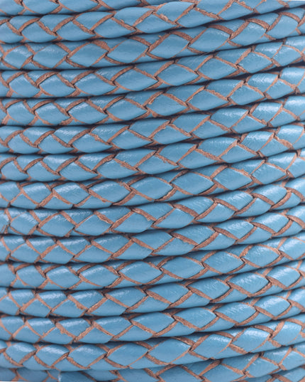 KONMAY 50 Yards 3.0mm Braided Jewelry Making Leather Cord, Bolo Tie Making Supplies