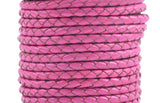 KONMAY 50 Yards 3.0mm Braided Jewelry Making Leather Cord, Bolo Tie Making Supplies