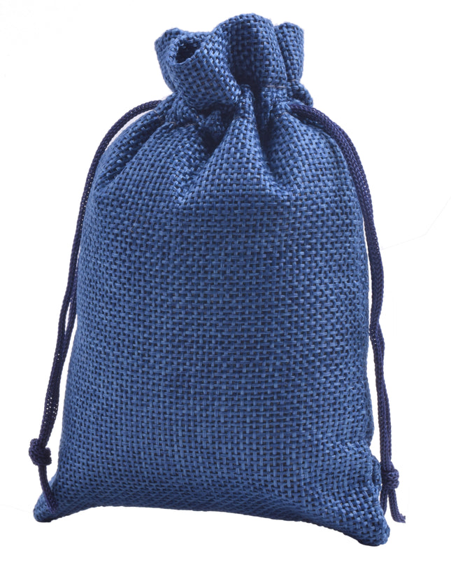 KONMAY Various Sizes and Colors of Drawstring Linen Burlap Gift Bags, Linen Jute Jewellery Pouches