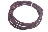 KONMAY 10 Yards 5.0mm Braided Leather Cord, Bolo Leather Cord for Jewellery Making