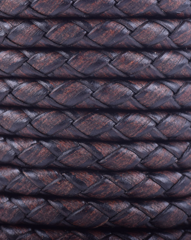 KONMAY 50 Yards 3.0mm Braided Jewelry Making Leather Cord, Bolo Tie Making Supplies