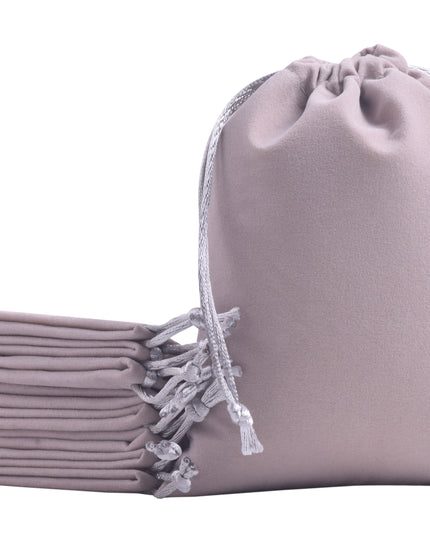 KONMAY Drawstring Velvet Gift Bags, Customizable Drawstring Jewellery Pouches