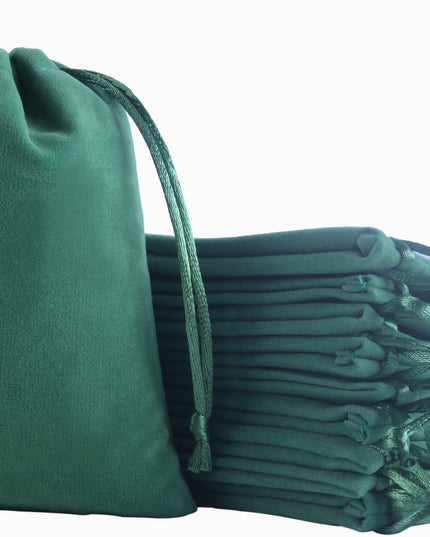 KONMAY Drawstring Velvet Gift Bags, Customizable Drawstring Jewellery Pouches