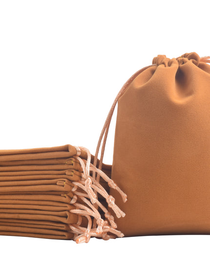 KONMAY Drawstring Velvet Gift Bags, Customizable Drawstring Jewellery Pouches