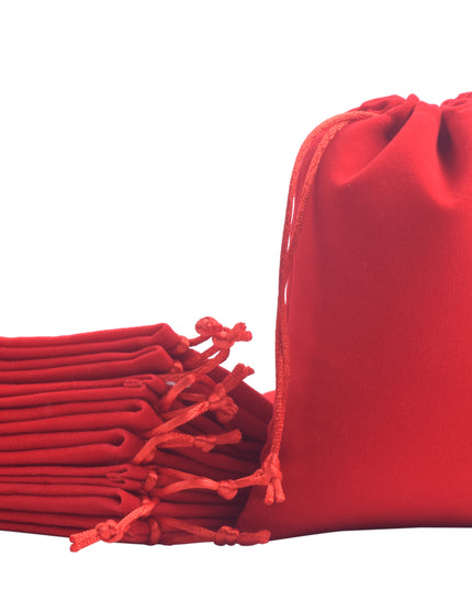 KONMAY Drawstring Velvet Gift Bags, Customizable Drawstring Jewellery Pouches