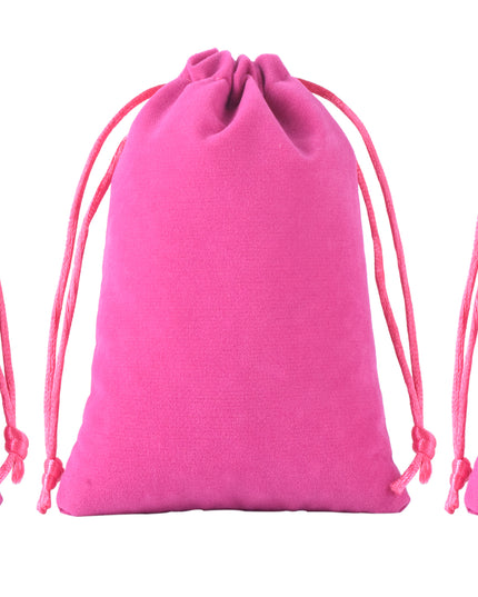 KONMAY Drawstring Velvet Gift Bags, Customizable Drawstring Jewellery Pouches
