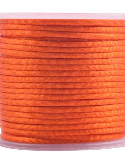 KONMAY 5 Rolls 1.5mm Nylon Rattail Satin Silk Beading Cord Macrame Thread for Jewelry Making, Chinese Knotting, Beading,