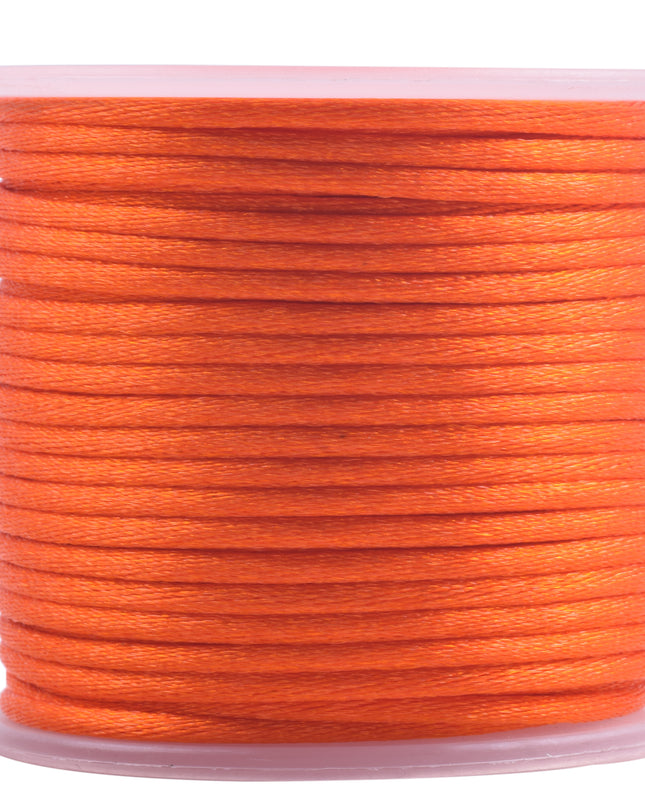 KONMAY 5 Rolls 1.5mm Nylon Rattail Satin Silk Beading Cord Macrame Thread for Jewelry Making, Chinese Knotting, Beading,