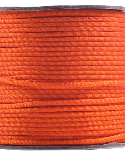 KONMAY 5 Rolls 2.0mm  Nylon Satin Silk Beading Cord, Rattail Cord, Macrame Beading String