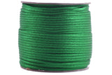 KONMAY 5 Rolls 2.0mm  Nylon Satin Silk Beading Cord, Rattail Cord, Macrame Beading String
