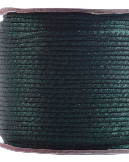 KONMAY 5 Rolls 2.0mm  Nylon Satin Silk Beading Cord, Rattail Cord, Macrame Beading String
