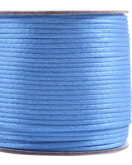 KONMAY 5 Rolls 2.0mm  Nylon Satin Silk Beading Cord, Rattail Cord, Macrame Beading String