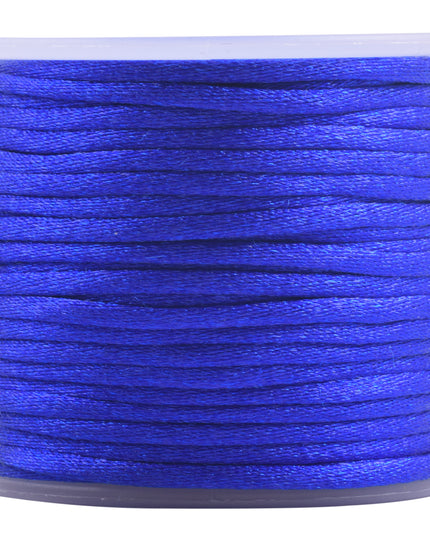 KONMAY 5 Rolls 2.0mm  Nylon Satin Silk Beading Cord, Rattail Cord, Macrame Beading String