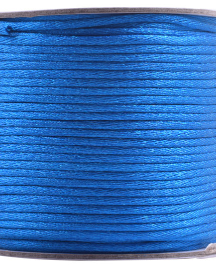 KONMAY 5 Rolls 2.0mm  Nylon Satin Silk Beading Cord, Rattail Cord, Macrame Beading String