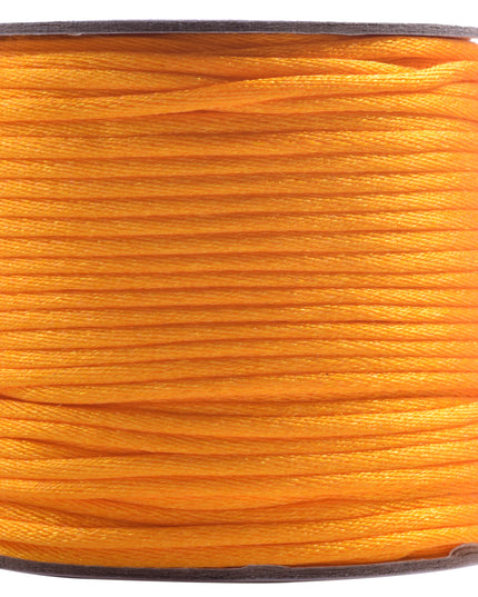 KONMAY 5 Rolls 2.0mm  Nylon Satin Silk Beading Cord, Rattail Cord, Macrame Beading String