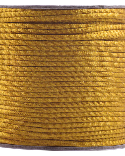 KONMAY 5 Rolls 2.0mm  Nylon Satin Silk Beading Cord, Rattail Cord, Macrame Beading String