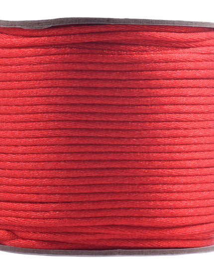 KONMAY 5 Rolls 2.0mm  Nylon Satin Silk Beading Cord, Rattail Cord, Macrame Beading String