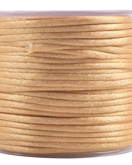 KONMAY 5 Rolls 1.5mm Nylon Rattail Satin Silk Beading Cord Macrame Thread for Jewelry Making, Chinese Knotting, Beading,