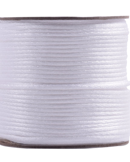 KONMAY 5 Rolls 2.0mm  Nylon Satin Silk Beading Cord, Rattail Cord, Macrame Beading String