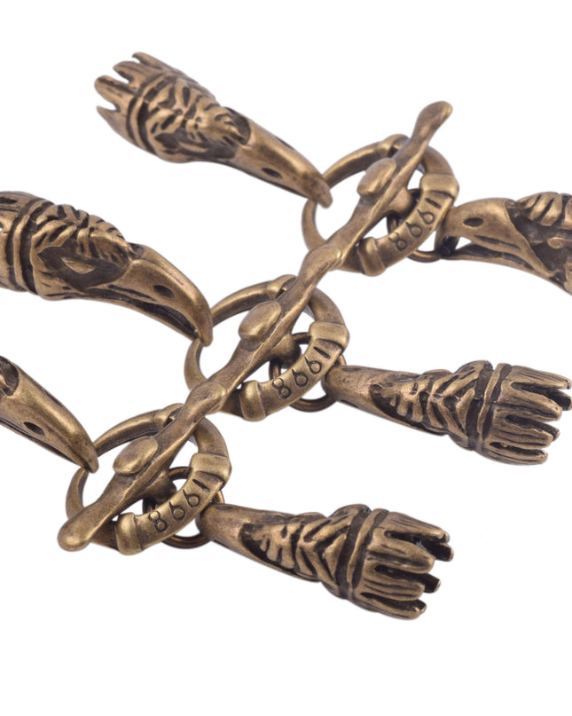 KONMAY 20 Sets Dia. 6.0mm Eagle Head Toggle Clasps for Jewelry Making-CLP1076