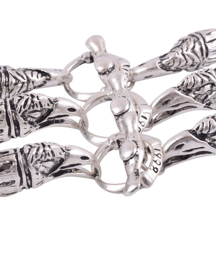 KONMAY 20 Sets Dia. 6.0mm Eagle Head Toggle Clasps for Jewelry Making-CLP1076