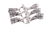 KONMAY 20 Sets Dia. 6.0mm Eagle Head Toggle Clasps for Jewelry Making-CLP1076