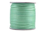 KONMAY 5 Rolls 2.0mm  Nylon Satin Silk Beading Cord, Rattail Cord, Macrame Beading String