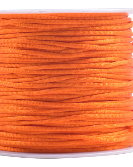 KONMAY 5 Rolls 1.5mm Nylon Rattail Satin Silk Beading Cord Macrame Thread for Jewelry Making, Chinese Knotting, Beading,