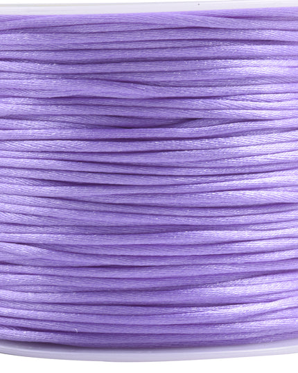 KONMAY 5 Rolls 1.5mm Nylon Rattail Satin Silk Beading Cord Macrame Thread for Jewelry Making, Chinese Knotting, Beading,