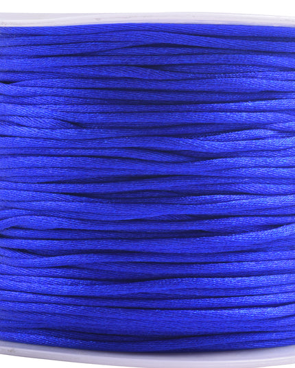 KONMAY 5 Rolls 1.5mm Nylon Rattail Satin Silk Beading Cord Macrame Thread for Jewelry Making, Chinese Knotting, Beading,